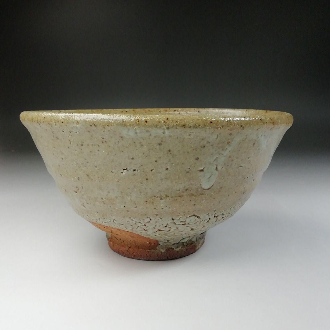 Ｔ５６１　茶碗　『灰釉　茶碗』『木器窯　田中和人』　共箱　抹茶碗　茶道具