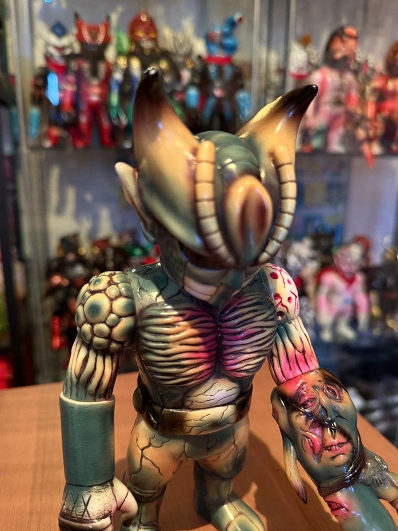 真頭玩具　リアルヘッド×アトムＡアマレスラーコラボ　イービルバットマン