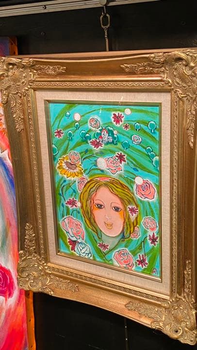 【アクリル画  】 商品名 出会い 未使用品　4号