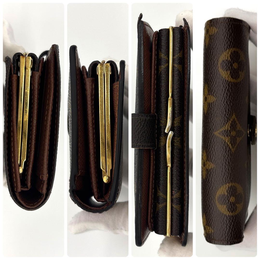 新型★イニシャルなし★ルイヴィトン ヴィエノワ モノグラム 二つ折り財布