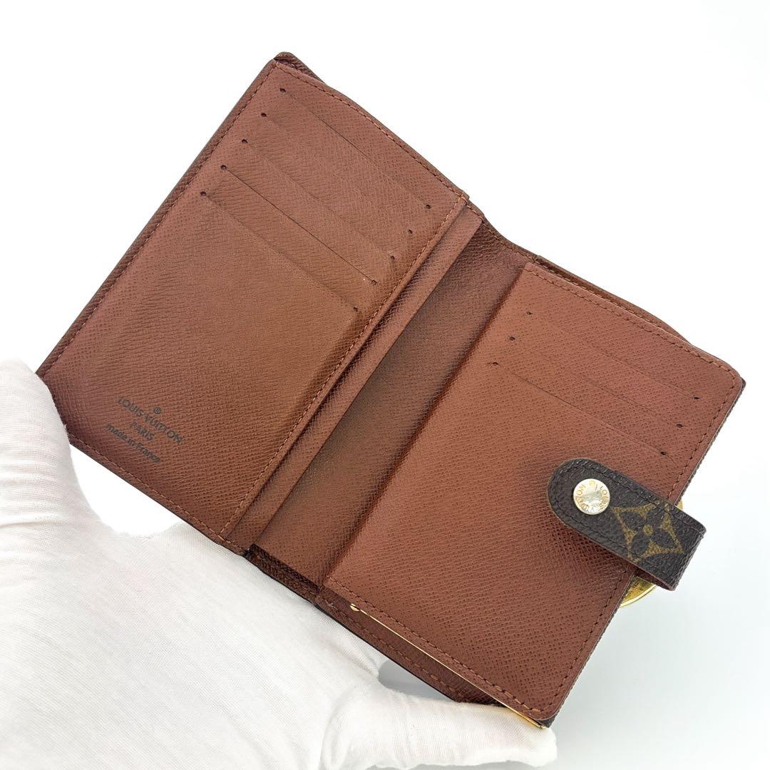 新型★イニシャルなし★ルイヴィトン ヴィエノワ モノグラム 二つ折り財布