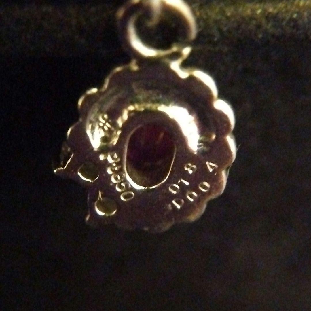 PT850★ルビー＆ダイヤモンド★デザインピアス★