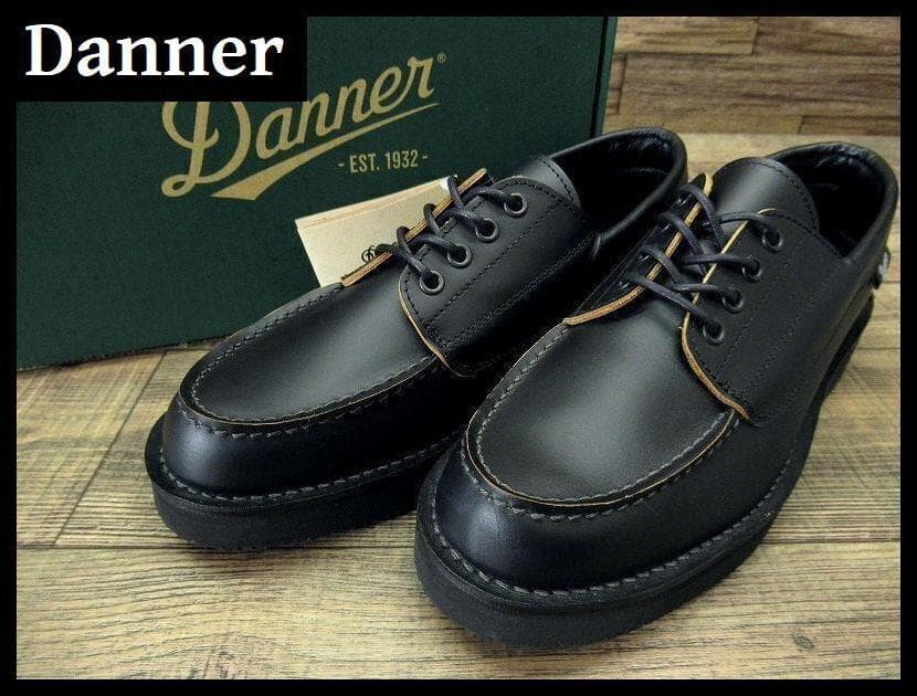 専用　ダナー ブローガン 茶芯 モカシン レザー シューズ 黒 27.0 ②