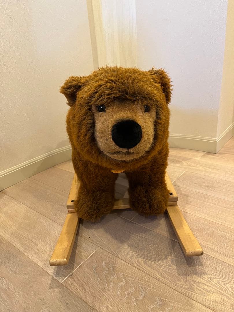 最終値下げシュタイフ　ライディングベアウルス　ぬいぐるみ　大きなぬいぐるみ
