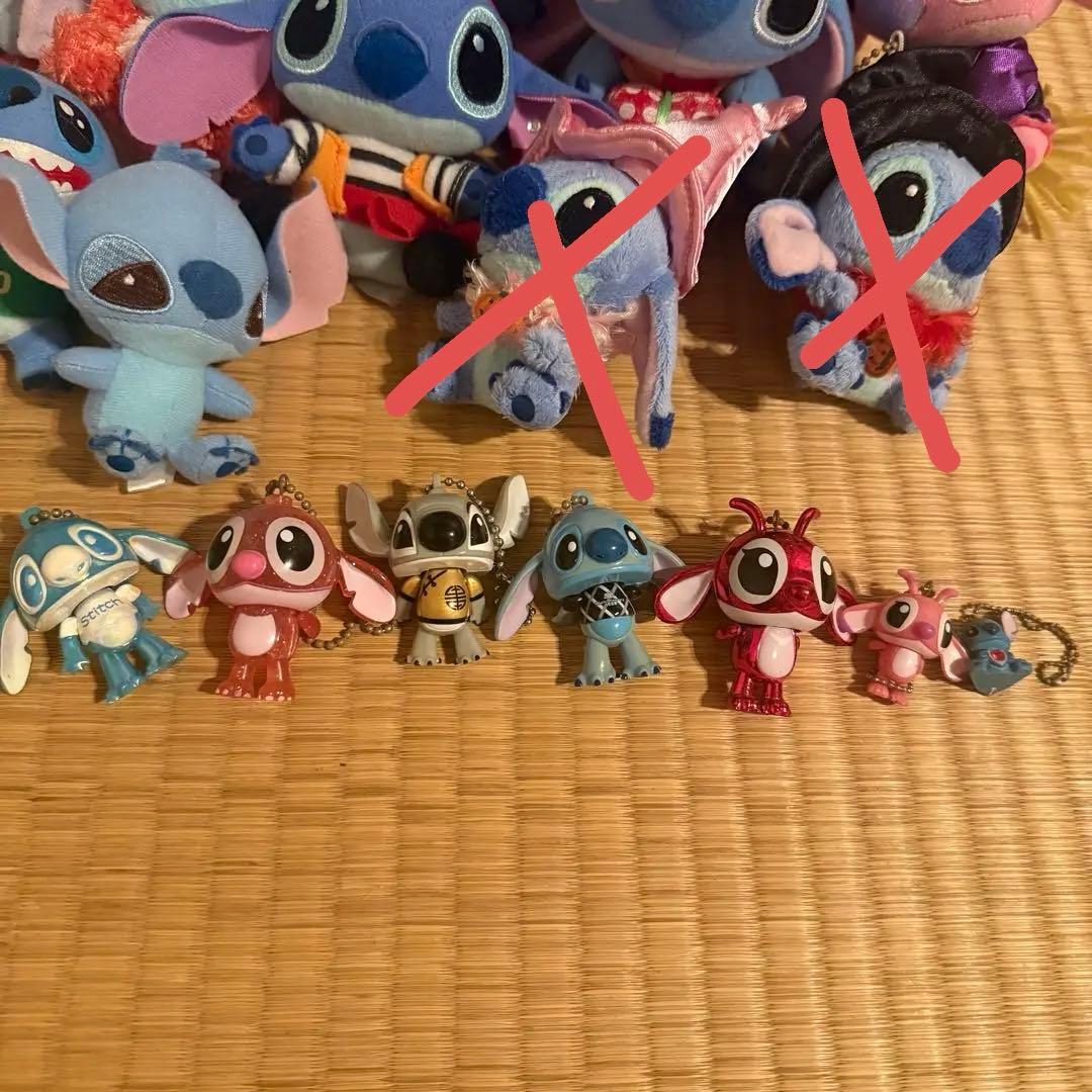 スティッチ エンジェル スクランプ ボールチェーンキーホルダー 平成レトロ