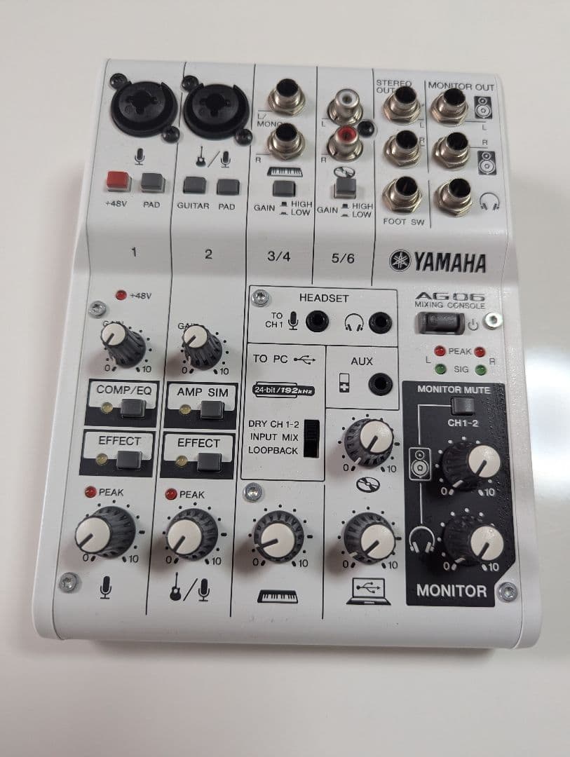 YAMAHA AG06 USBオーディオインターフェイス　16 SF
