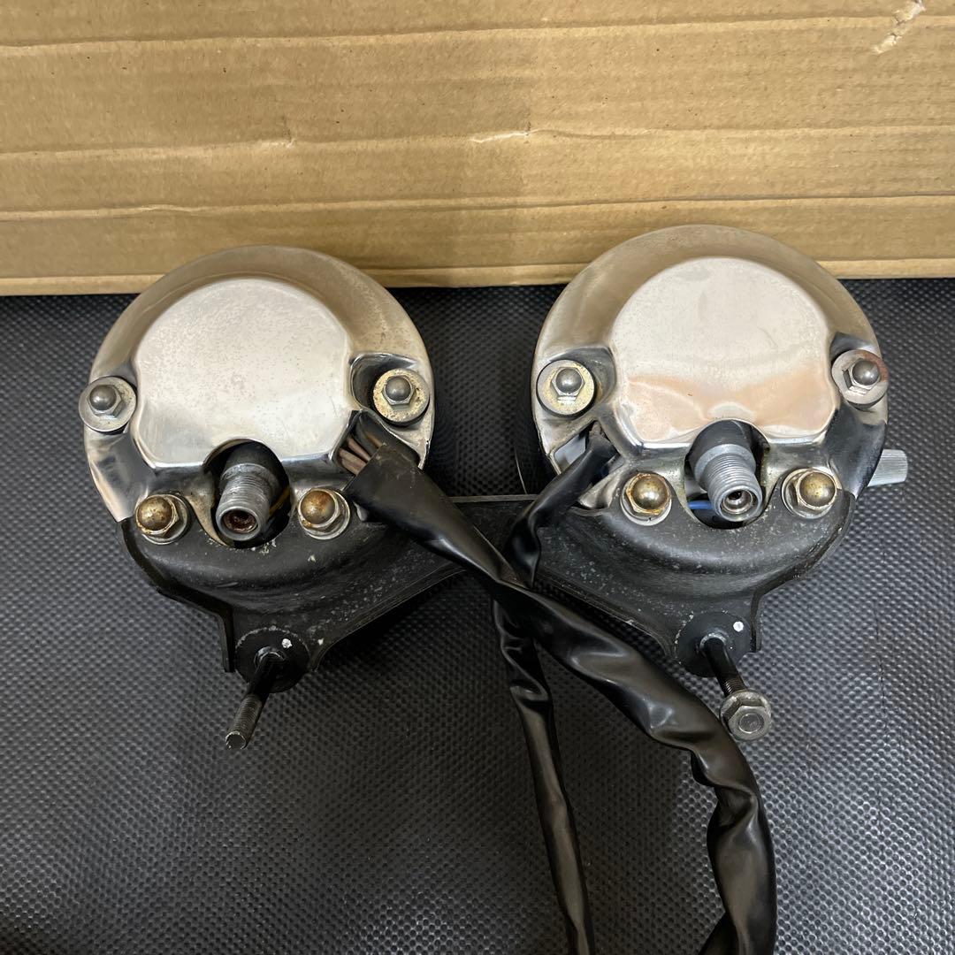 SR400用純正スピードメーター、タコメーターセット ステー付 1JR