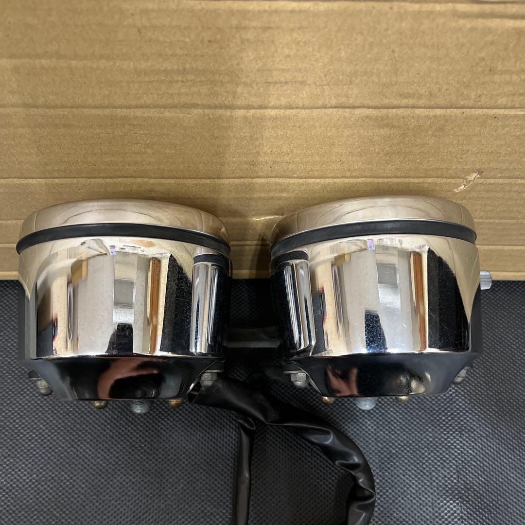 SR400用純正スピードメーター、タコメーターセット ステー付 1JR