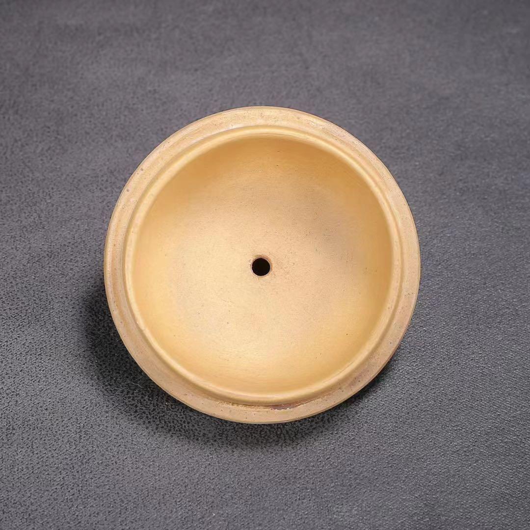 中国古美術・原鉱段泥 高風亮節壺 底款:陳鳴遠  紫砂壺・急須・茶壺・茶道具