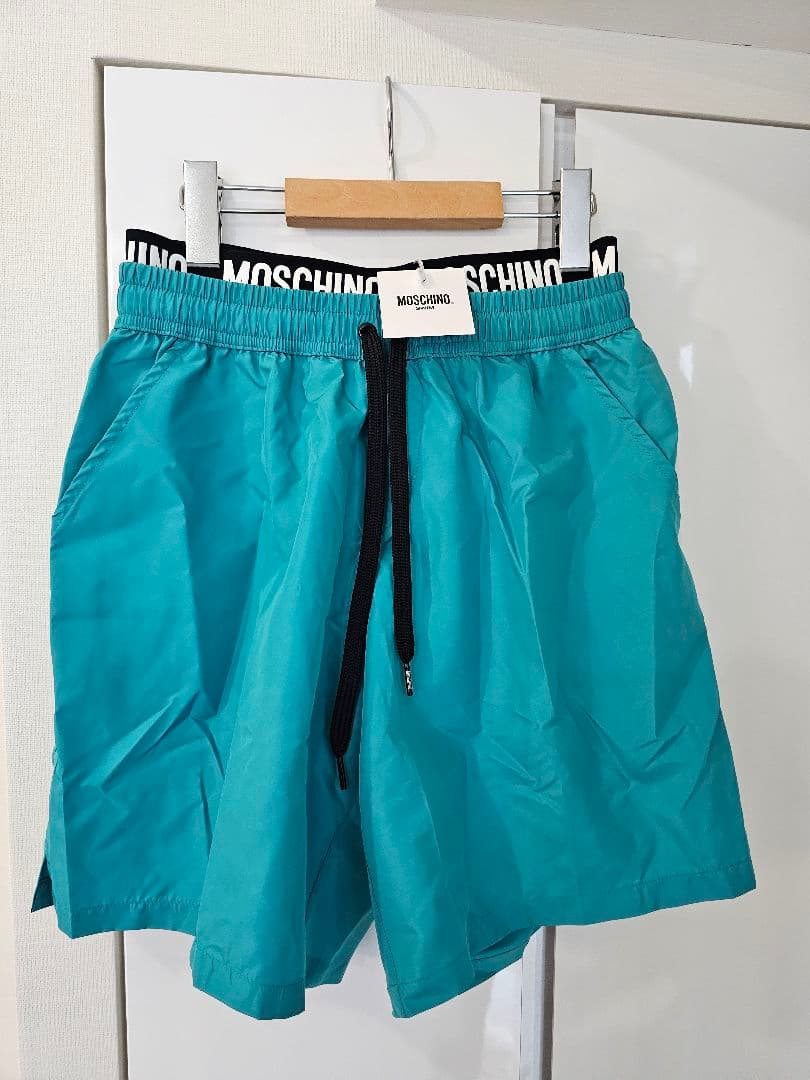 【新品未使用】MOSCHINO モスキーノ 水着 XS メンズ スイムパンツ