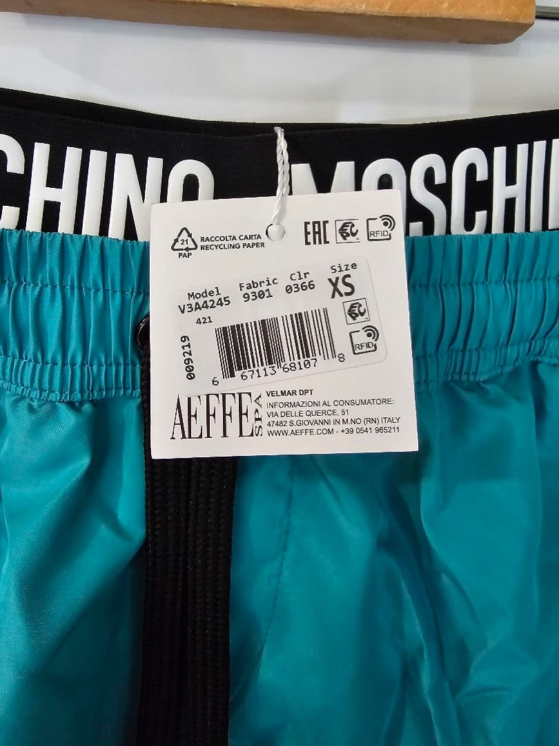 【新品未使用】MOSCHINO モスキーノ 水着 XS メンズ スイムパンツ