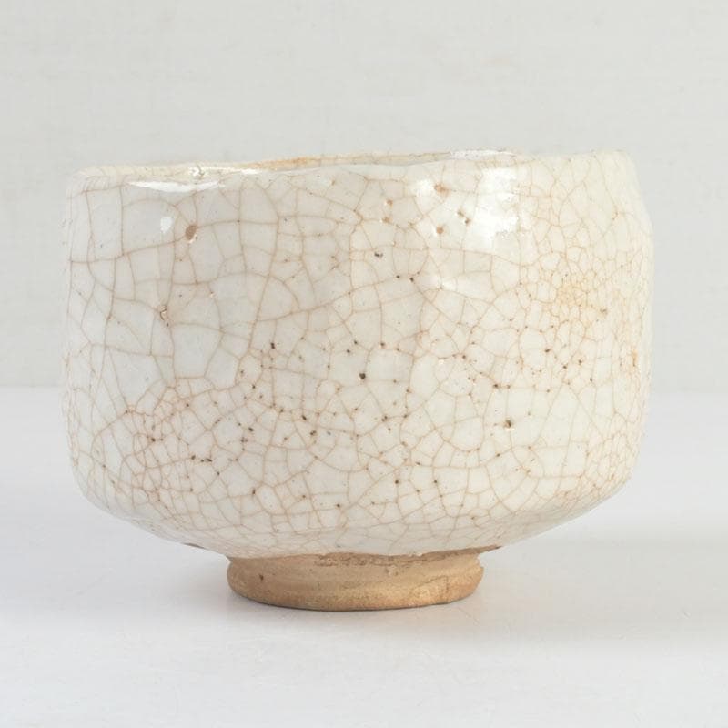 茶道具　志野焼　加藤麦岱作　茶碗　共布共箱　V　9427