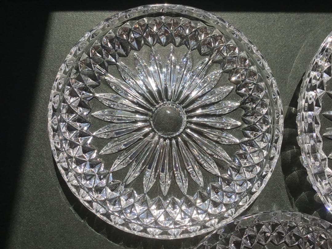 Hofbauer鉛クリスタルコースター6枚セット【ドイツ製アンティーク】美品