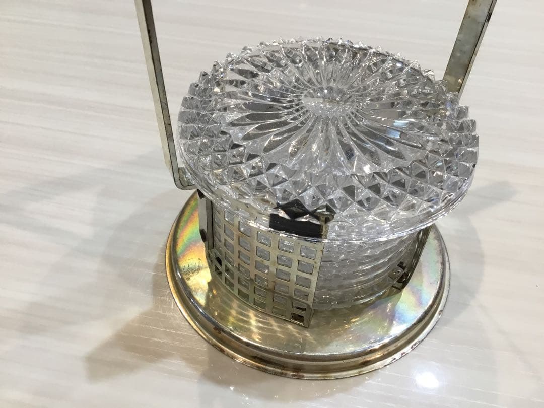 Hofbauer鉛クリスタルコースター6枚セット【ドイツ製アンティーク】美品