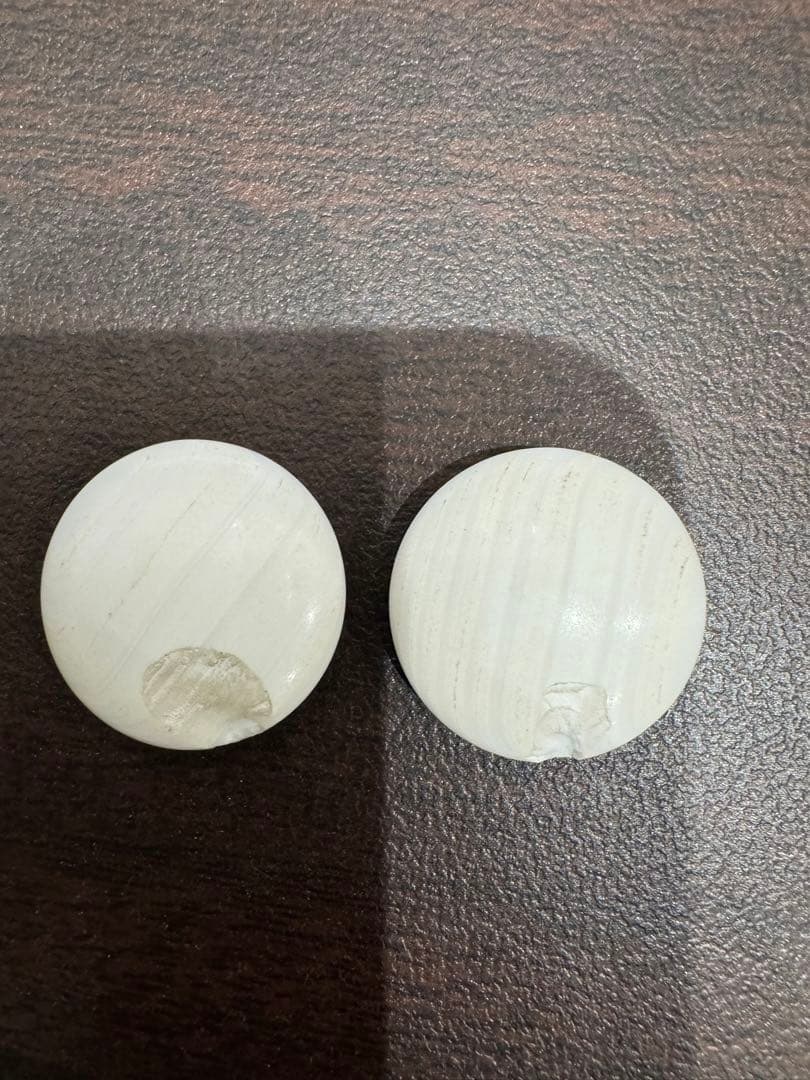 天然木 囲碁盤 蛤碁石セット 脚付 ヘソあり　5寸