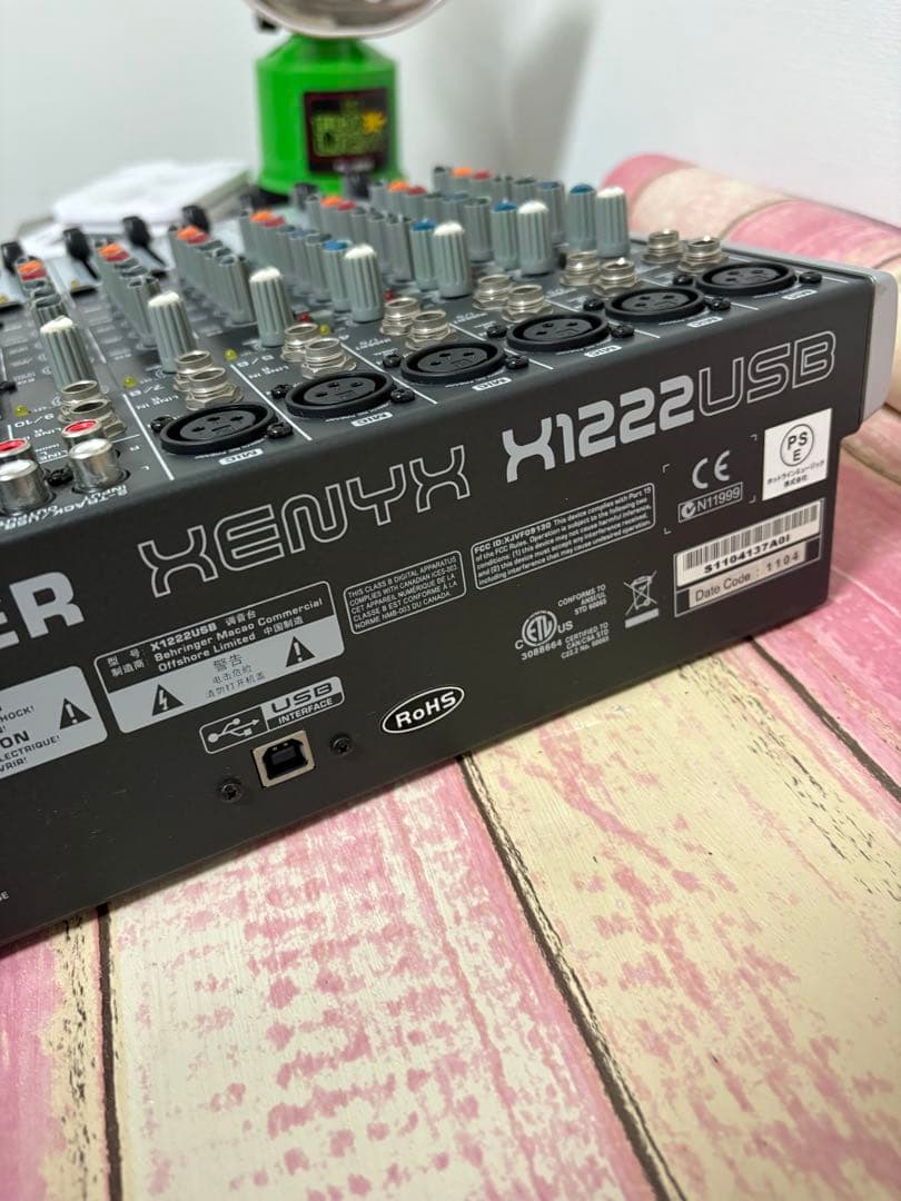 Behringer XENYX X1222USB ミキサー 通電確認済み