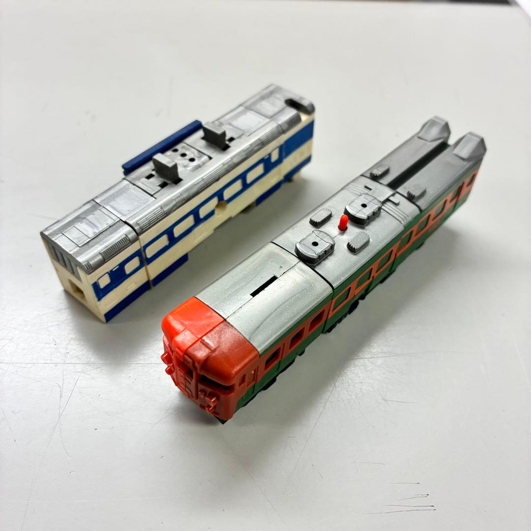 【ジャンク品欠品あり】当時モノ『ダイアクロン トレインロボ 6隊編成DXセット』