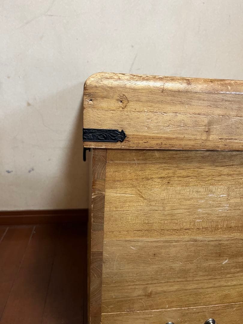 【ヴィンテージ】木製収納箱　ベンチ　長持