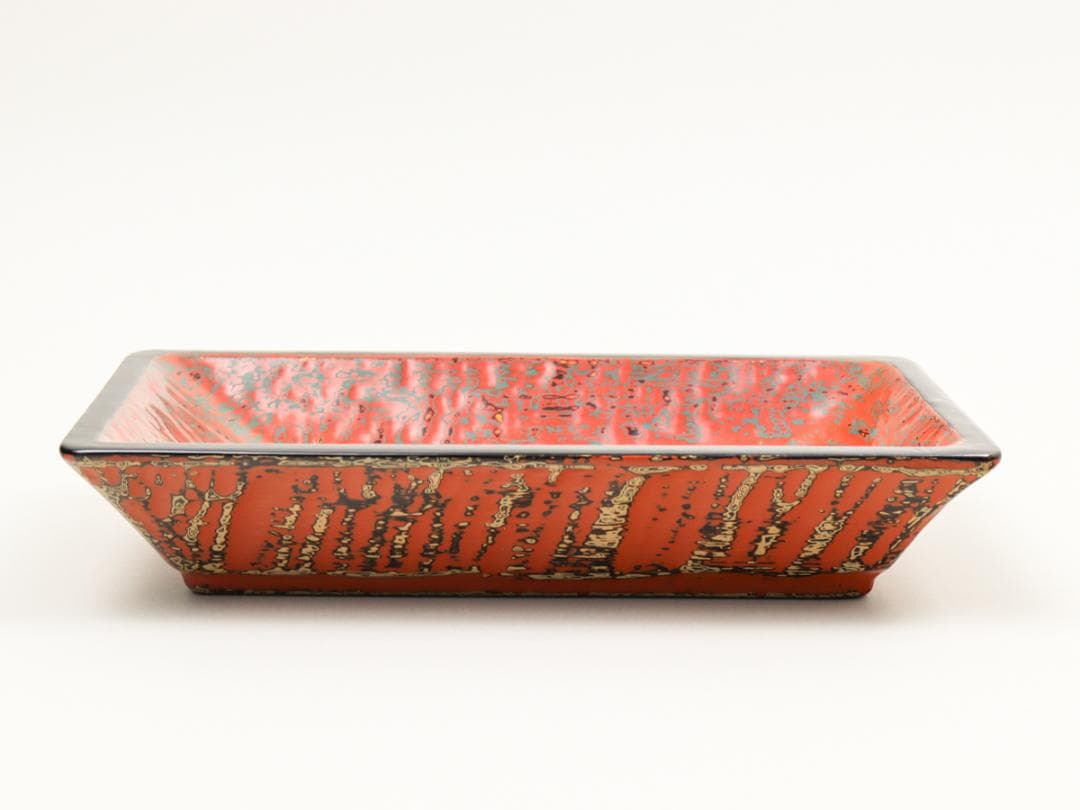 瀬尾昌司 彫漆 器 長鉢 共箱