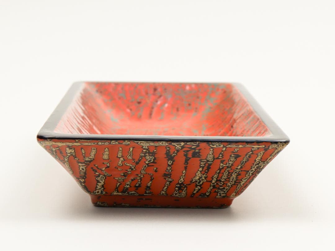 瀬尾昌司 彫漆 器 長鉢 共箱