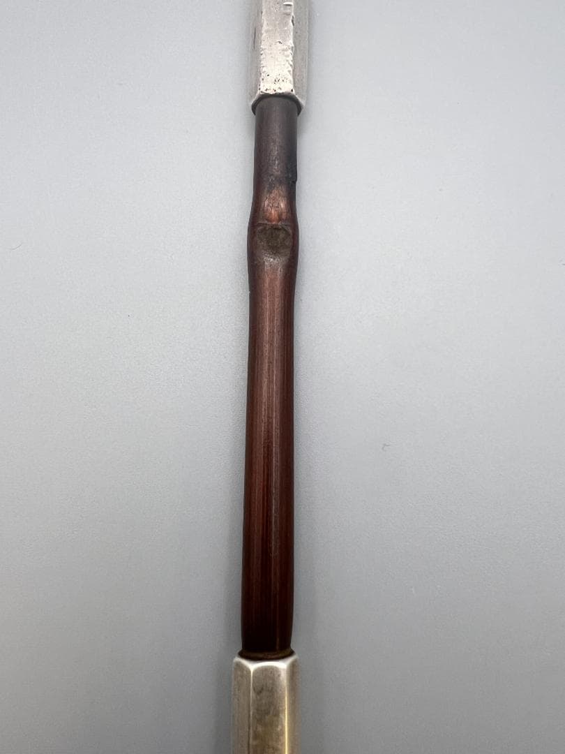 【海】純銀煙管　六角形　キセル　純刻印　銀細工　アンティーク　重量約34g