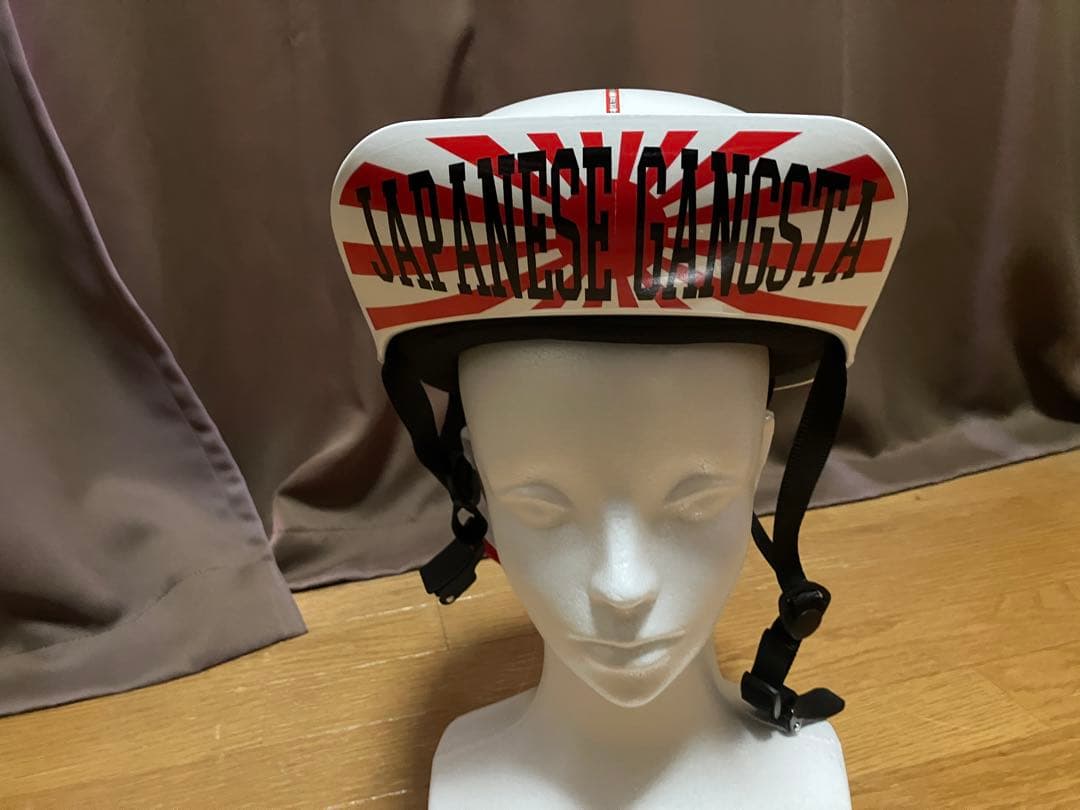 年末価格！キャップ型ヘルメット　角ツバ　コール　旧車　旭日　日章