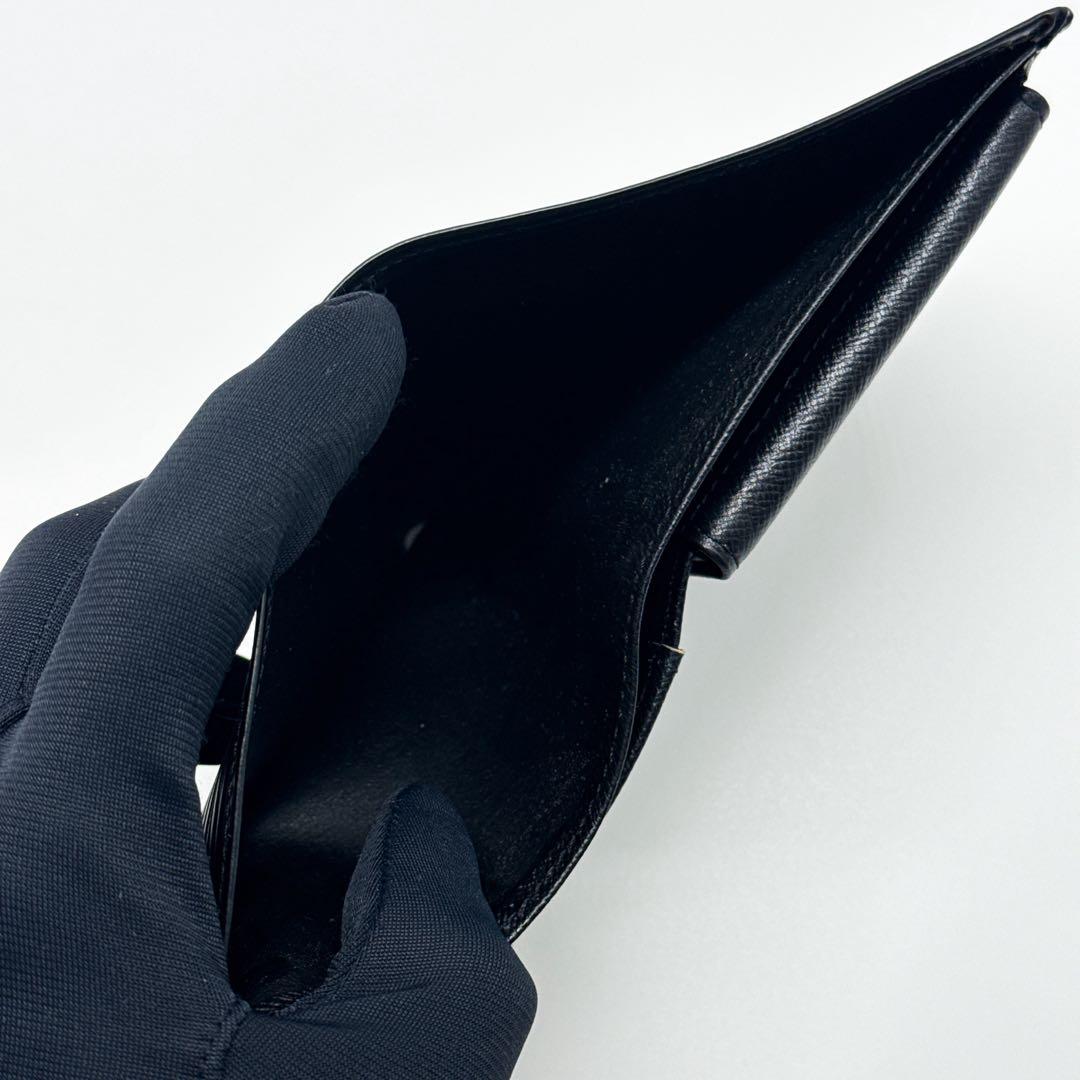 ルイヴィトン エピ マルコ 二つ折り財布 黒 財布 ブラック クレディモネ NM