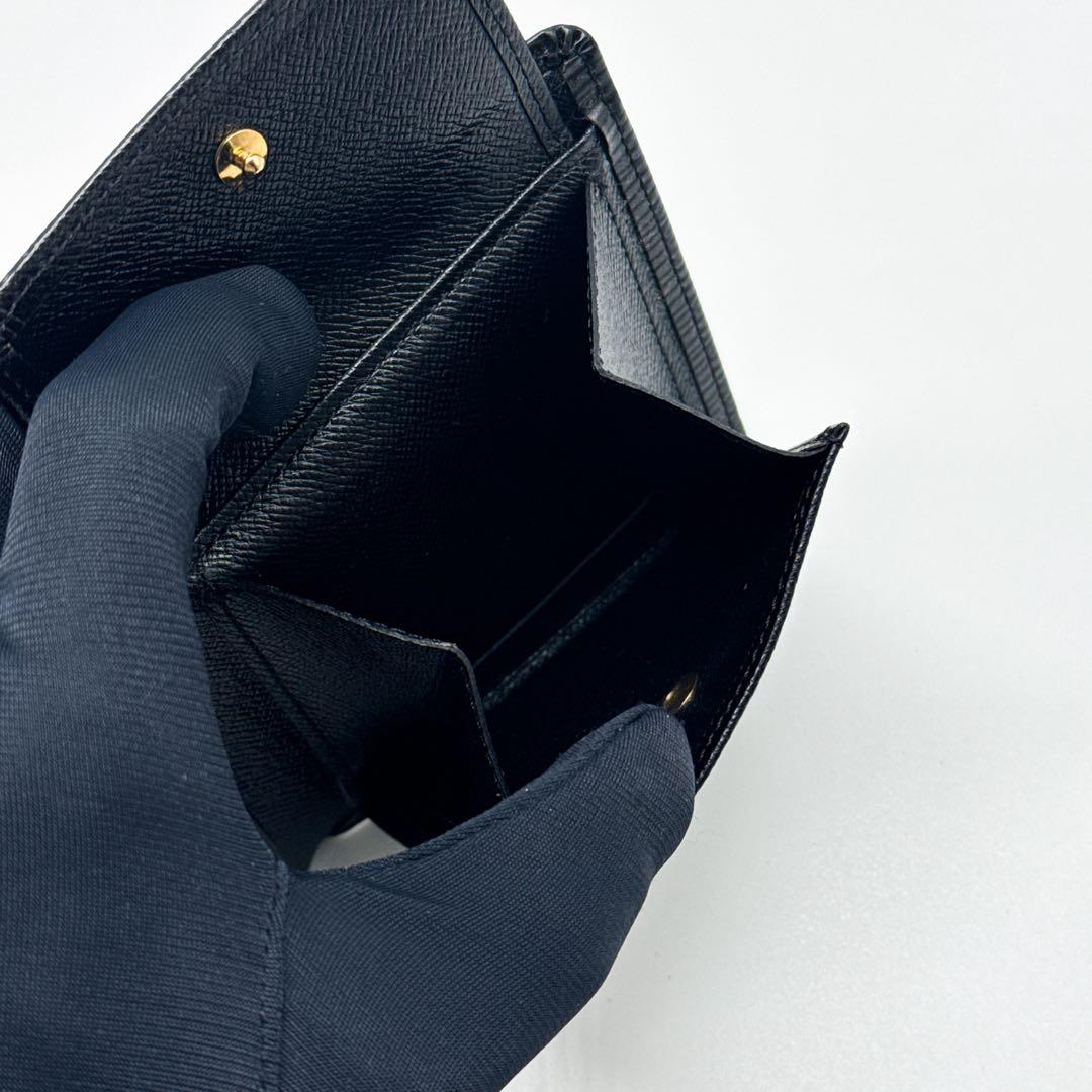 ルイヴィトン エピ マルコ 二つ折り財布 黒 財布 ブラック クレディモネ NM