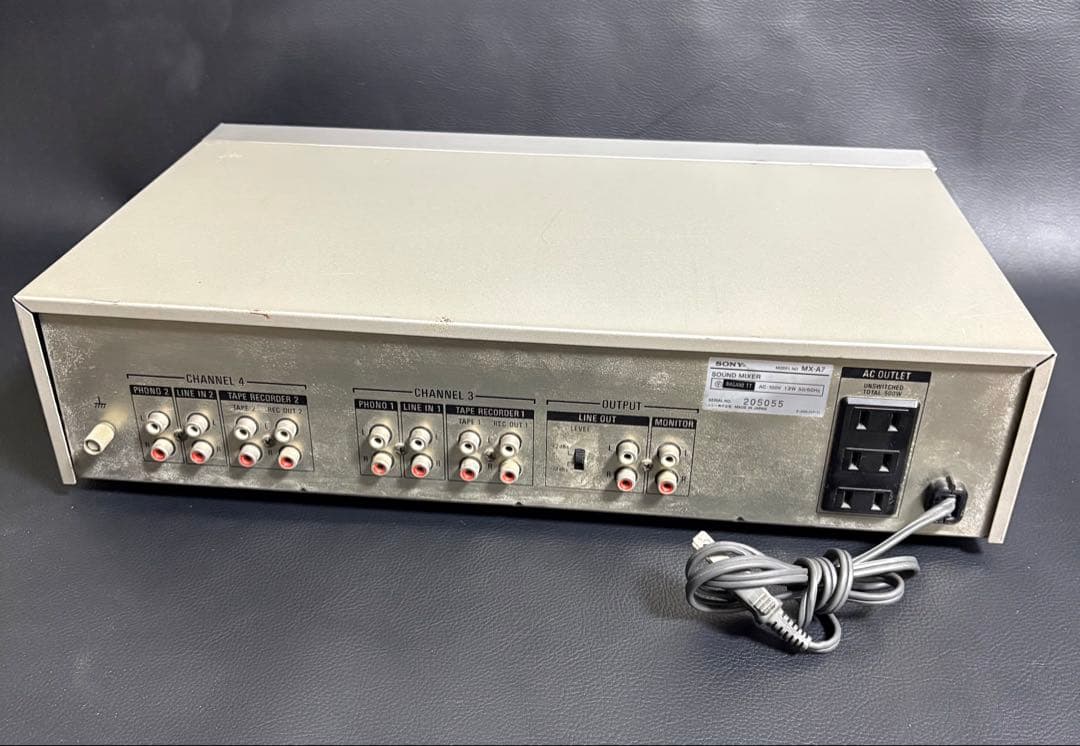 【通電確認済】ソニー　サウンドミキサー　MX-A7 ビンテージ
