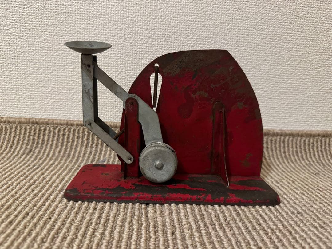 貴重　ヴィンテージ　エッグスケール　レッド　インダストリアル