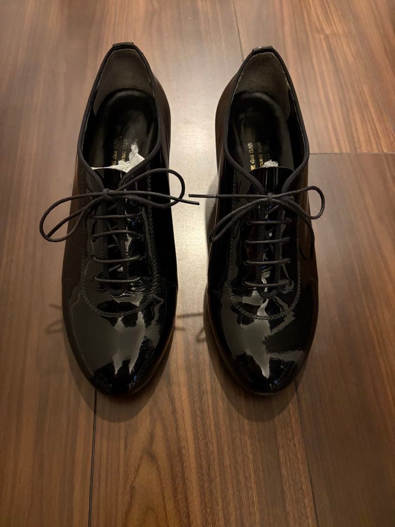 COMME des GARCONS HOMME PLUS エナメルヒールシューズ
