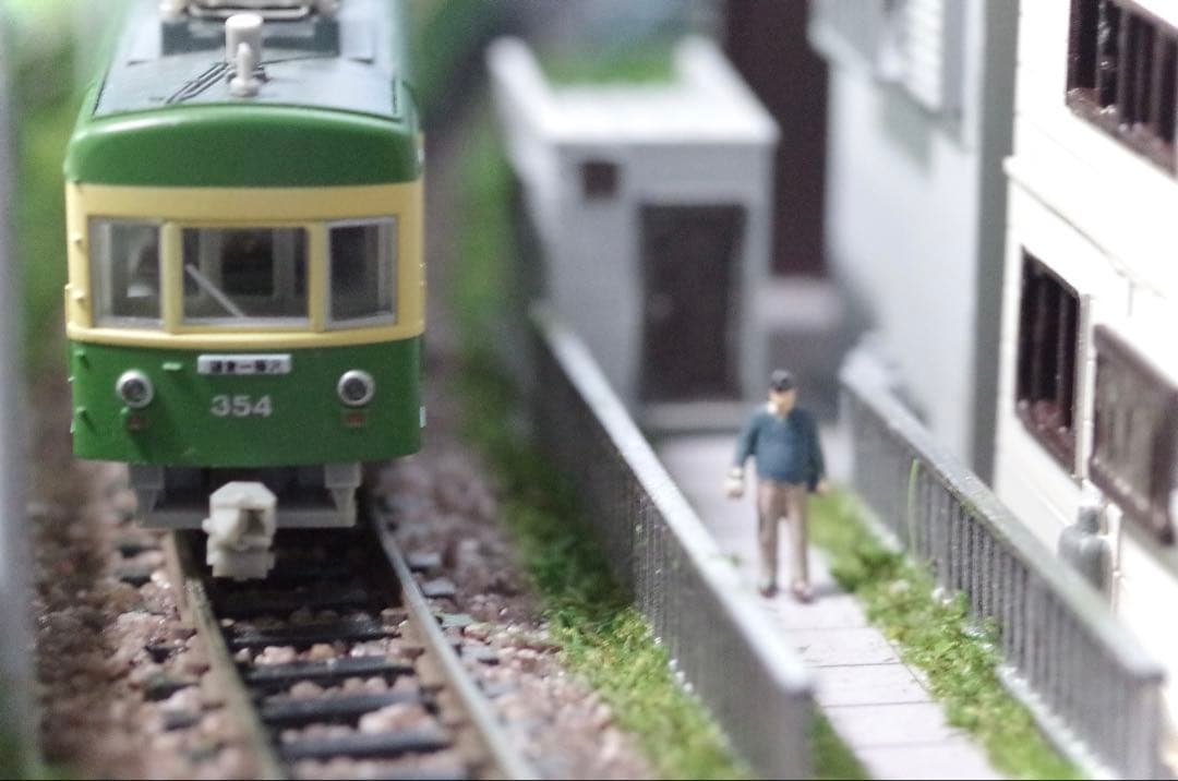 江ノ電 行合川鉄橋 鉄道ジオラマ展示台 Nゲージ 鉄コレ 鉄道模型 ジオコレ