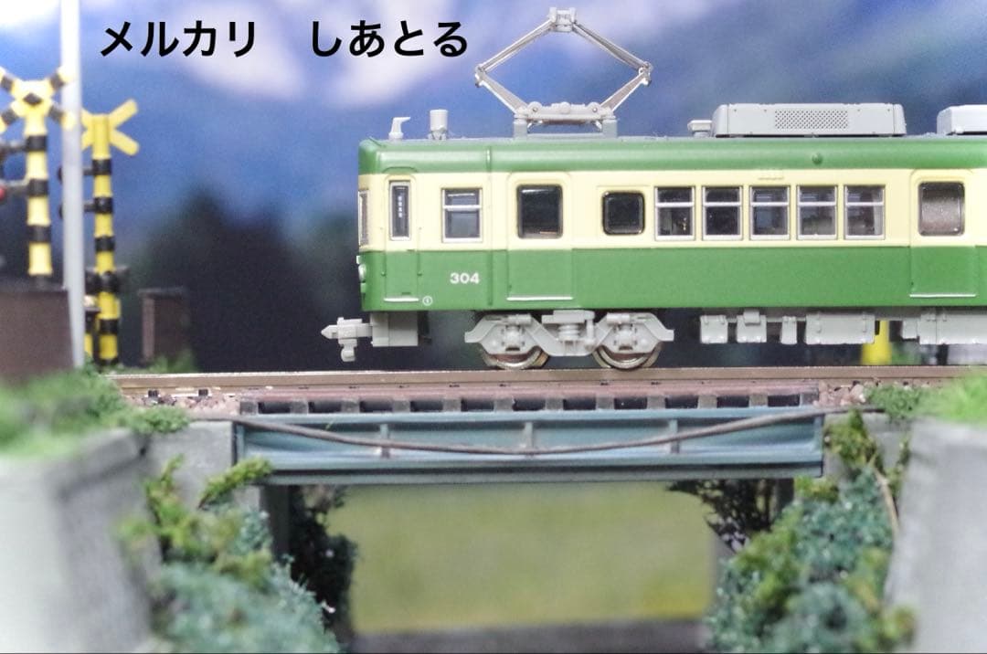 江ノ電 行合川鉄橋 鉄道ジオラマ展示台 Nゲージ 鉄コレ 鉄道模型 ジオコレ