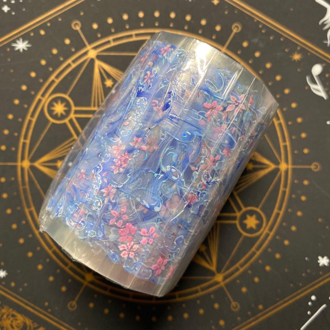 【9423】海外　3/5/巻　貝殻光マスキングテープ　水滴　一部半透明　装飾系