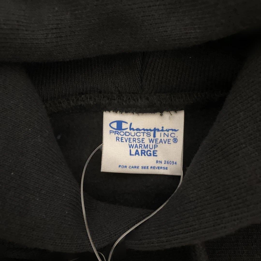 新品、未使用タグ付！ チャンピオン スヌーピー パーカー L ブラック リバース