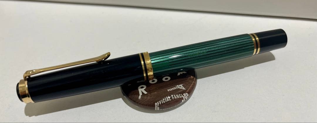 ペリカン(perikan)スーベレーン M400 緑縞 EF (極細字)