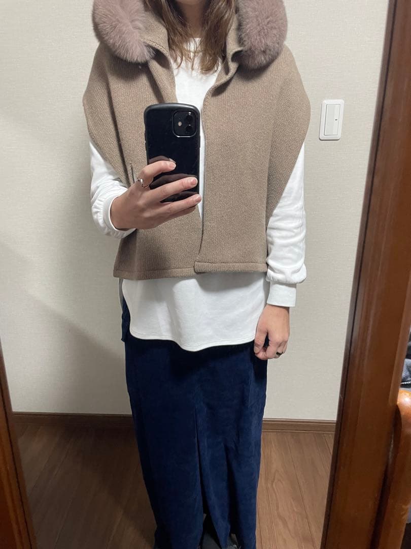 マックスマーラ　フード付きマフラー