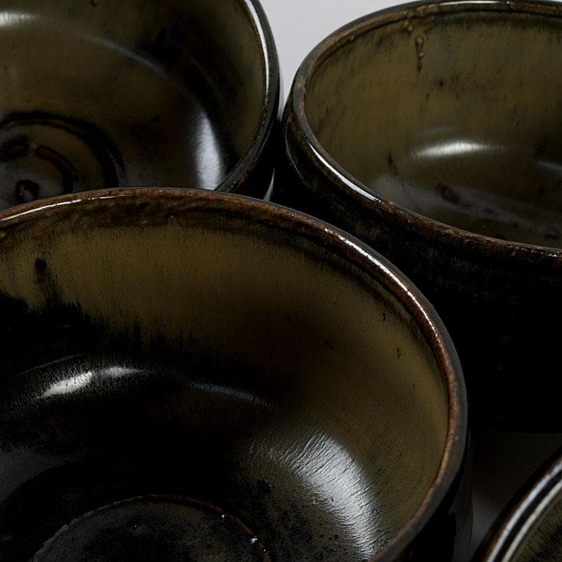 茶道具　高取焼　数茶碗　在銘　七客　時代箱　M　9412D