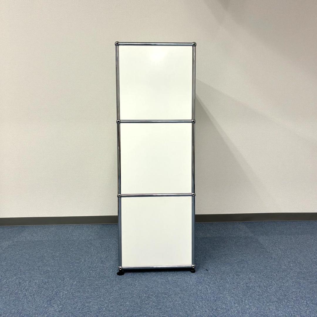 中古 USMハラー｜キャビネット リビング・1列3段 ピュアホワイト