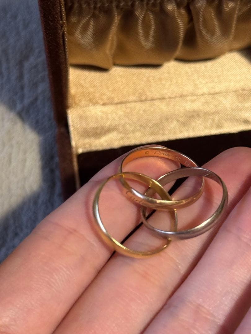 m*a様 カルティエ　トリニティリング　3連　リング