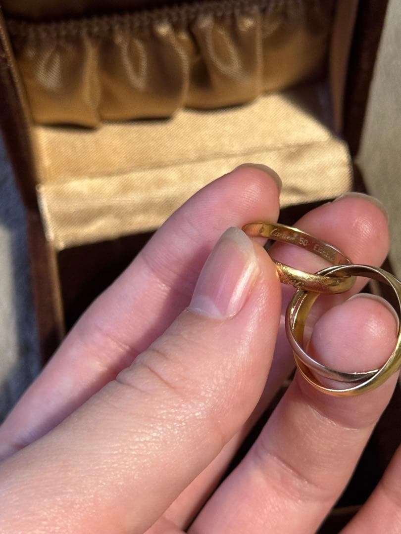 m*a様 カルティエ　トリニティリング　3連　リング
