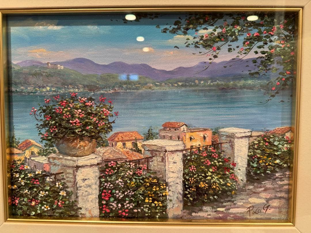 Paco Garcia Original Painting 散歩道からの眺め