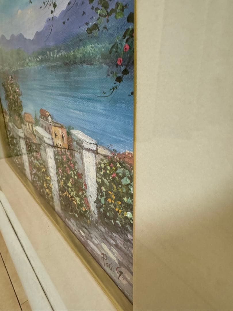 Paco Garcia Original Painting 散歩道からの眺め