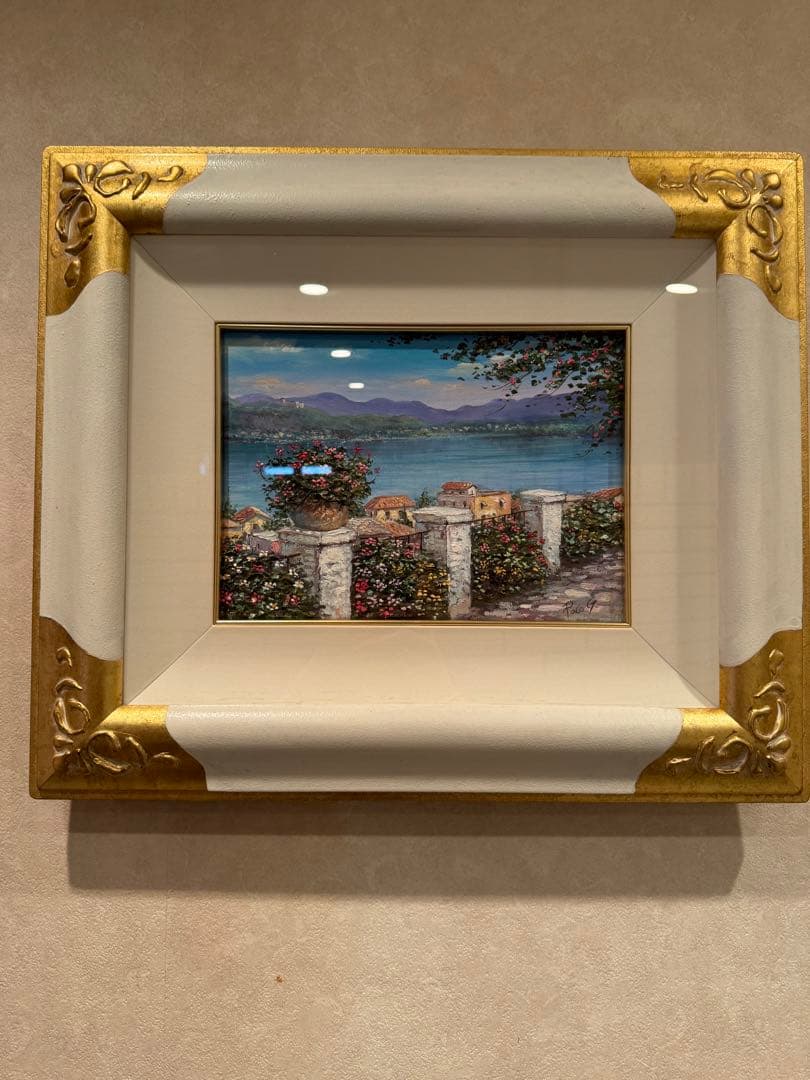 Paco Garcia Original Painting 散歩道からの眺め