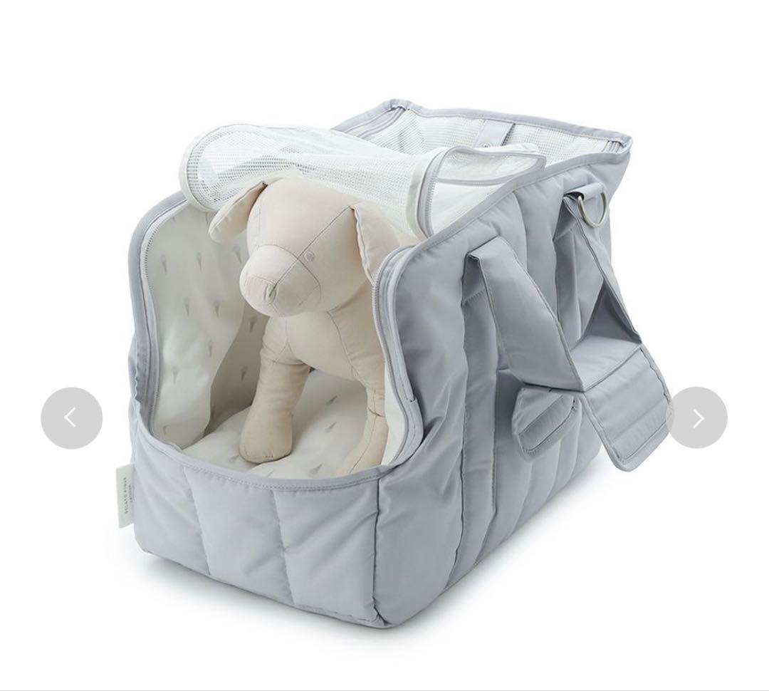 新品同様【ジェラートピケ/gelatopique】キルティングキャリーバッグ