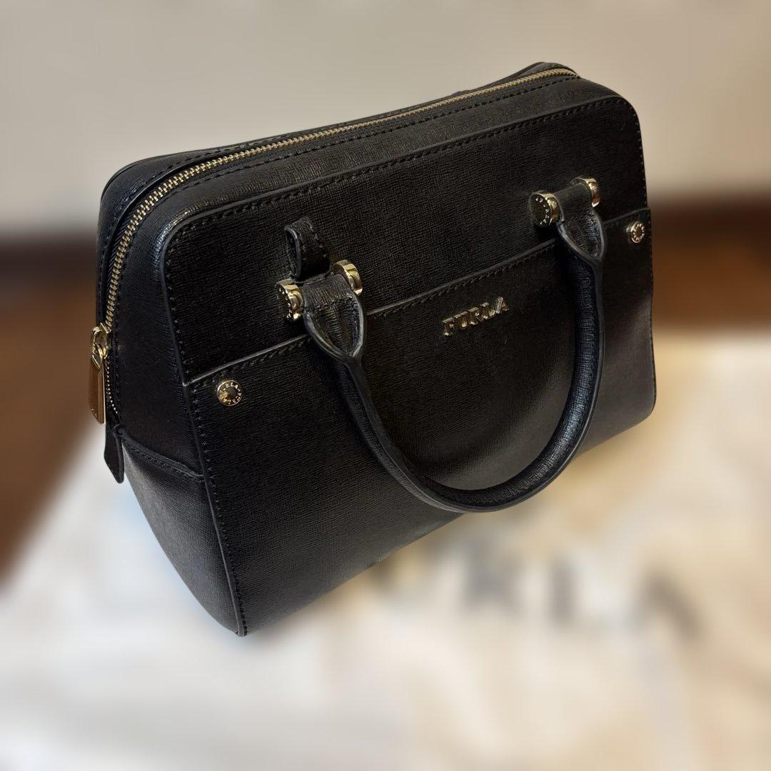 FURLA フルラ マーゴット ショルダーバッグ 2way 肩掛け レザー 黒