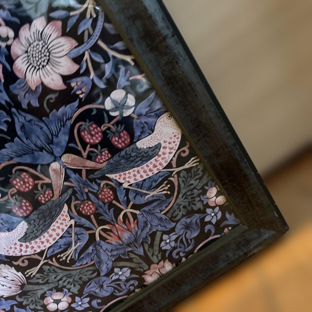 レア美品LOEWEロエベウィリアムモリスいちご泥棒ポスターフレーム