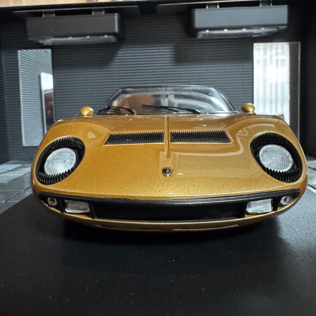 絶版未展示品 京商 1/18ランボルギーニ ミウラ P400 Gold