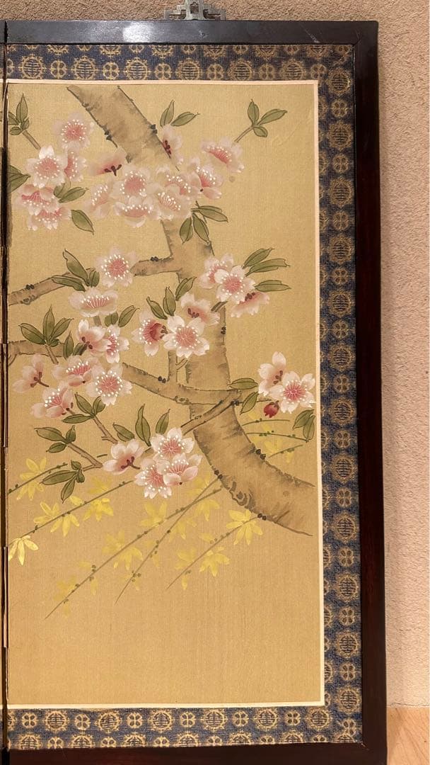 花鳥屏風　四曲