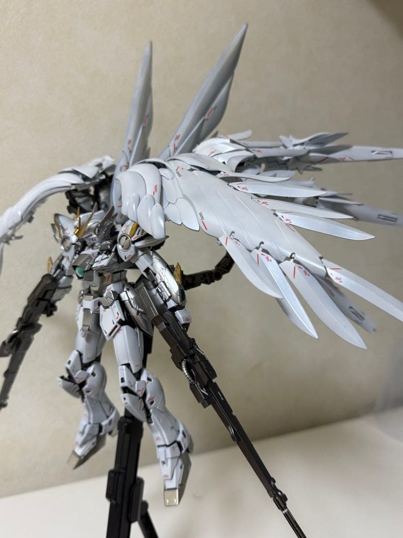 【完成品】MGウイングガンダムゼロEWver.Kaスノーホワイトプレリュード